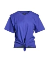 Isabel Marant Solid Color Short Sleeve T-shirt In Blue
