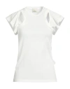 Isabel Marant Solid Crew Neck Short Sleeve T-shirt In White