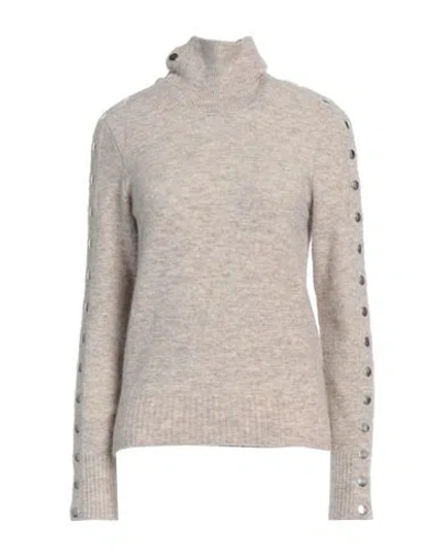 Isabel Marant Woman Turtleneck Beige Size 6 Polyamide, Acrylic, Alpaca Wool, Wool, Elastane