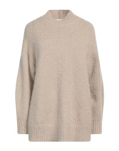 ISABEL MARANT ISABEL MARANT WOMAN TURTLENECK BEIGE SIZE 8 MOHAIR WOOL, POLYAMIDE
