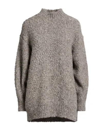 Isabel Marant Woman Turtleneck Grey Size 6 Alpaca Wool, Polyamide In Gray