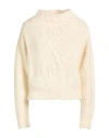 Isabel Marant Solid Color Thick Knitted Sweater In Neutral