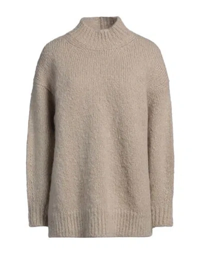 Isabel Marant Woman Turtleneck Sand Size 8 Mohair Wool, Polyamide In Beige