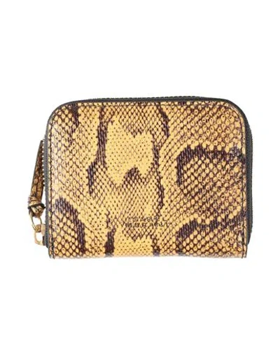 Isabel Marant Woman Wallet Marigold Size - Cow Leather In Yellow