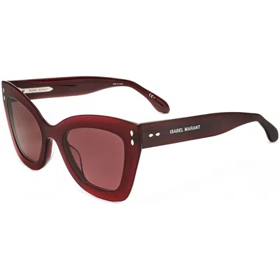 Isabel Marant Women's 51 Mm Red Sunglasses In White
