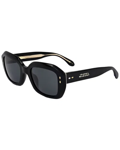 Isabel Marant Women's 52 Mm Grey Sunglasses In Black