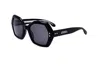 Isabel Marant 55mm Rectangular Sunglasses In Black