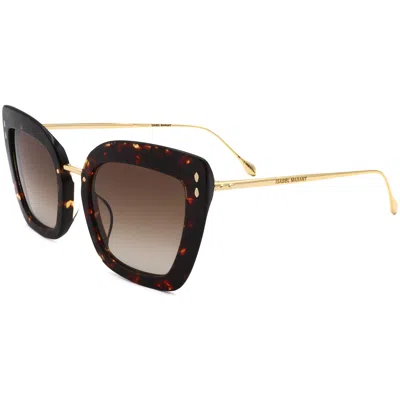 Isabel Marant Women's 53mm Havana Gold Sunglasses In Brown