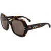 Isabel Marant Women's 53mm Havana Sunglasses In Brown