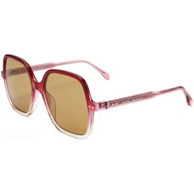 Isabel Marant Women's 56 Mm Brown Sunglasses In Multi