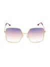 Isabel Marant Women's 58mm Square Sunglasses In Gold