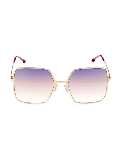 Isabel Marant Women's 58mm Square Sunglasses In Rose Gold Red