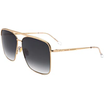 Isabel Marant Women's 62 Mm Grey Sunglasses In Gold