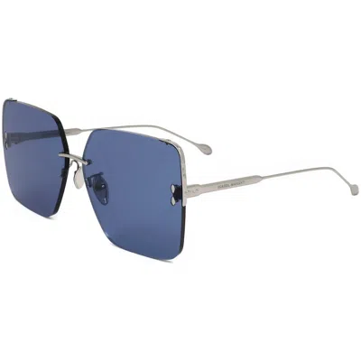Isabel Marant Women's 65mm Ruthenium Sunglasses In Blue