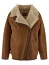 Isabel Marant Shearling Zip-fastening Jacket In Brown