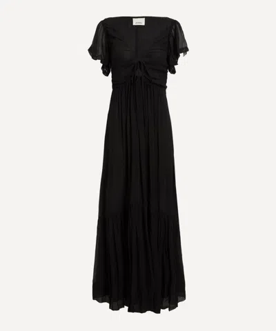Isabel Marant Women's Agathe Gathered Silk Maxi Dress