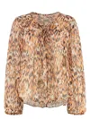 Isabel Marant Marant Ametissa Blouse In Orange