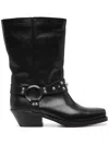 Isabel Marant Antya Leather Cowboy Boots In Multicolor
