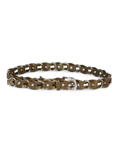 Isabel Marant Women's Bali Chain-link & Leather Belt In Brown