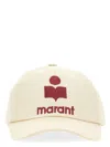 Isabel Marant Baseball Cap "tyron" In Powder