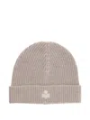 Isabel Marant Wool Hat With Logo Patch In Neutral