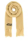 Isabel Marant Firny Fringed Embroidered Alpaca-blend Scarf In Neutral