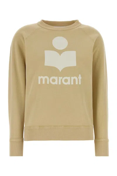 Isabel Marant Women Beige Crew Neck Sweatshirt In Purple