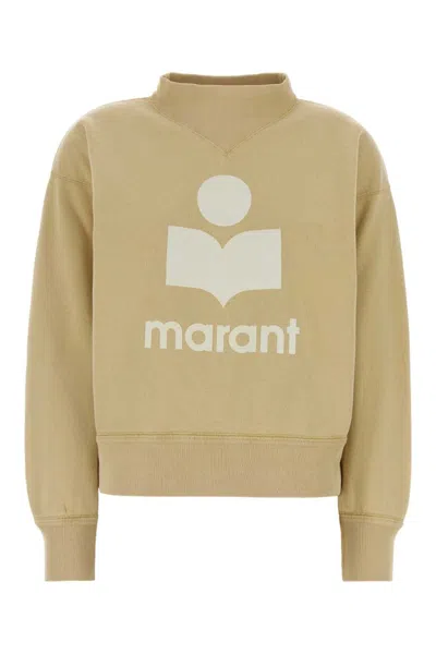 Isabel Marant Women Beige Mock Collar Sweatshirt In Neutral
