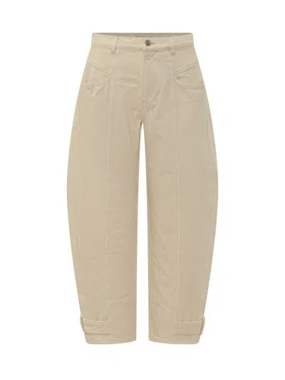 Isabel Marant Beige Relaxed Cargos Pants In Neutral
