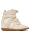 Isabel Marant Women's Bekett Leather & Suede High-top Platform Sneakers In Neutral