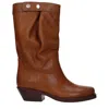 Isabel Marant Leather Calf Boot In Brown