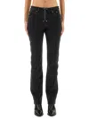 Isabel Marant Five-pocket Trousers With Belt Loops And Contrast Stitching In Black