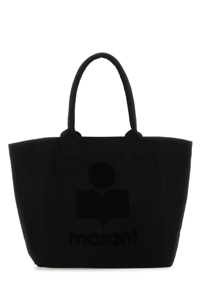 Isabel Marant Women Black Cotton Small Yenky Shopping Bag