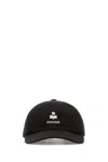 Isabel Marant Black Tomas Textured Cap In Black