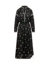 Isabel Marant Rodilia Silk Long Dress In Black