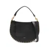 Isabel Marant Oskan Studded Half-moon Tote Bag In Black