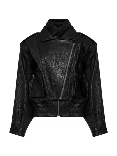Isabel Marant Women Black Lambskin Aneli Jacket