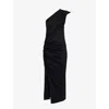 Isabel Marant One-shoulder Cotton-jersey Midi Dress In Black