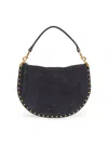 Isabel Marant Women Black Midnight Oskan Soft Zip Shoulder Bag In Multi