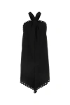 Isabel Marant Women Black Polyester Tegany Mini Dress In Black