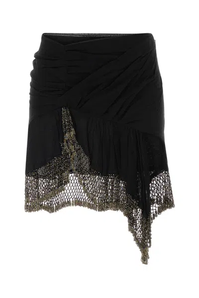 Isabel Marant Women Black Silk Enaya Skirt