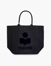 Isabel Marant Womens Black Yenky Cotton Tote Bag In Black