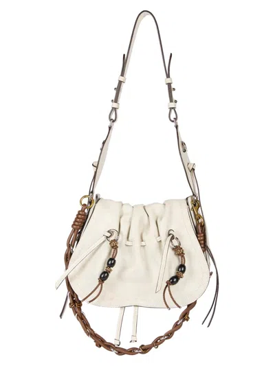 Isabel Marant Women's Bolton Leather Shoulder Bag In Gray