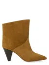 Isabel Marant Loline Ankle Boots In Beige