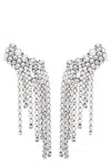 Isabel Marant A Wild Shore Crystal-embellished Earrings In Silver