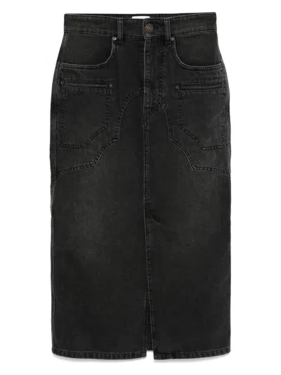 ISABEL MARANT WOMEN'S BRITT DENIM MIDI SKIRT