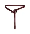 Isabel Marant Brown Solid Adjustable Belt In Brown