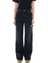 Isabel Marant Belvira Jeans In Faded Black