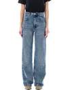 Isabel Marant Belvira Flowing Bootcut Jeans In Light Blue