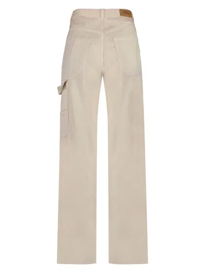 Isabel Marant Women's Bymara Cargo Trousers In Beige